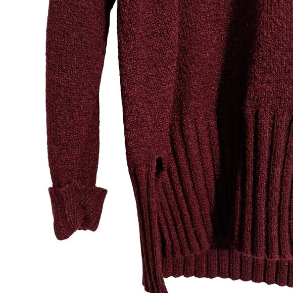 EUC Dark Red V-Neck Sweater - Picture 3 of 5